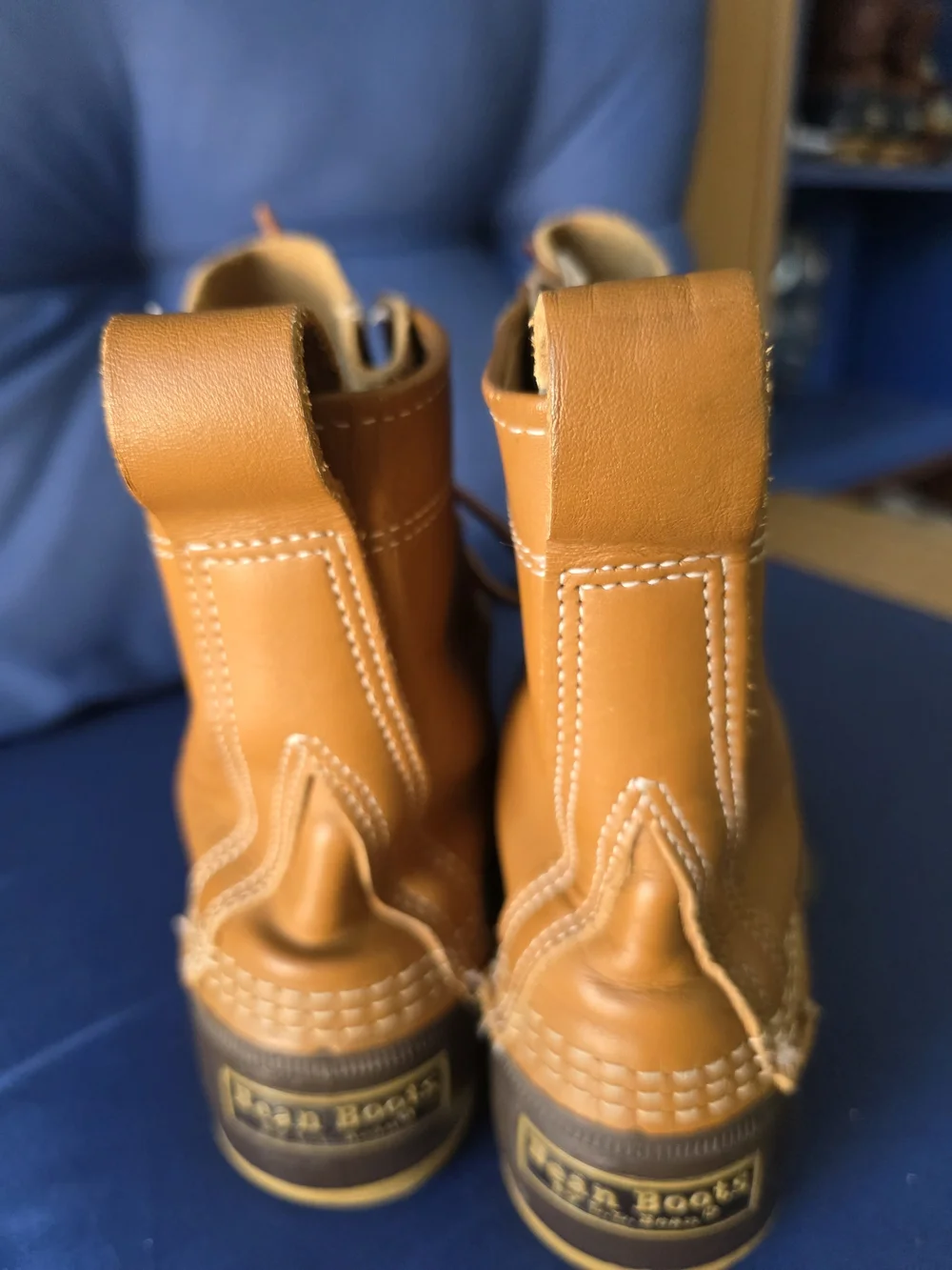 L.L. Bean Bean Boots Women's 8 Brown Leather Waterproof Duck Boots USA Made